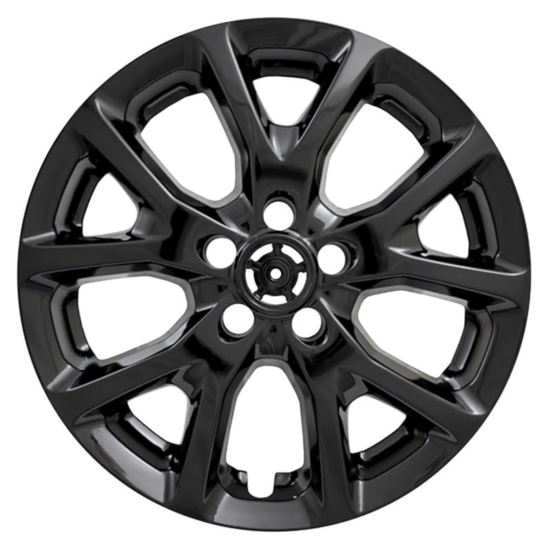 Fuel Rider Set of Four (4) 17 inches Gloss Black ABS Wheel Skins Impostors Wheel Covers Compatible with 2014-2018 Jeep Cherokee Wheels- Auto Tire Replacement Cap Cover