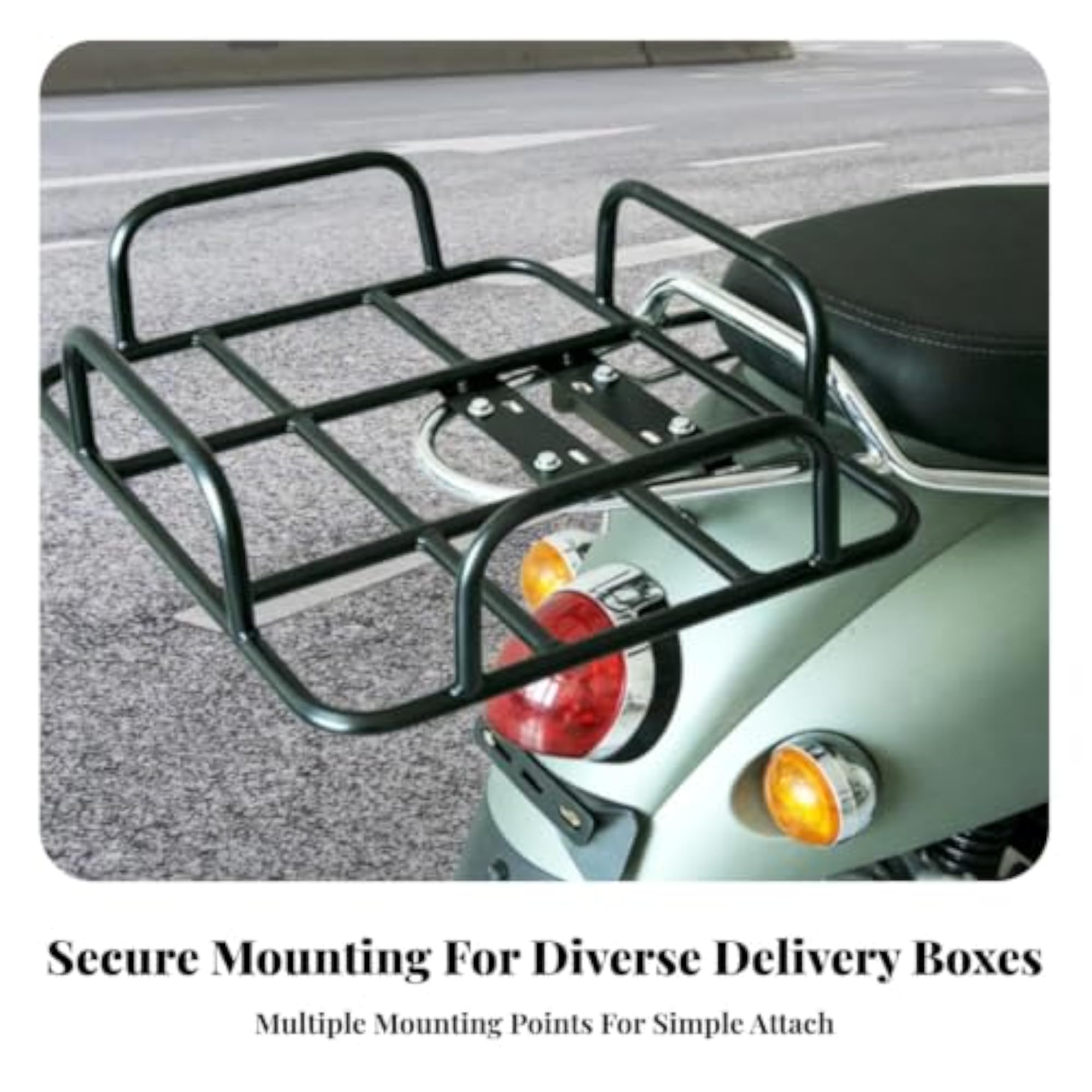 Heavy Duty Rear Cargo Rack with Mounting Plate