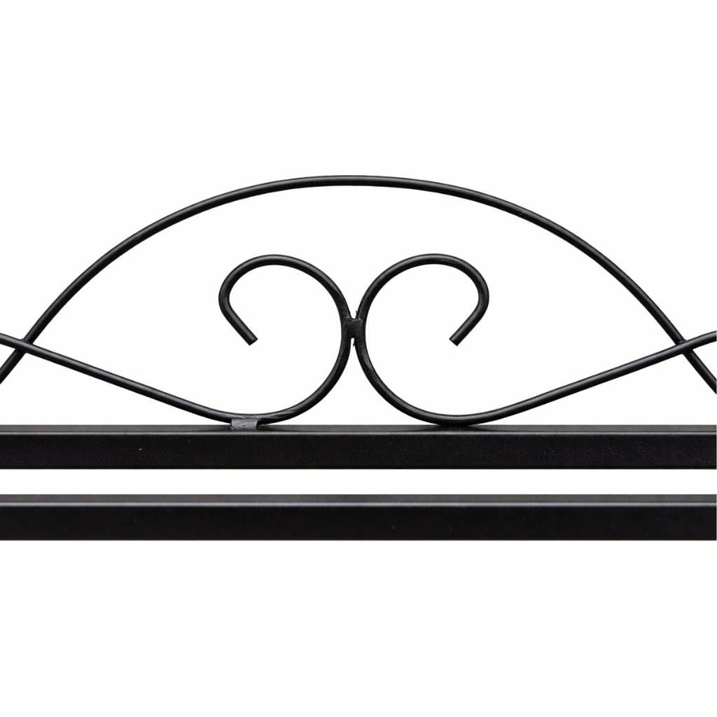 DanDiBo Schuhregal Metall Schwarz 3. Ebenen Schuhschrank Hoch Platzsparend 92 cm Mi-3 21235 Shoe Rack Schuh Regal Schuhorganizer