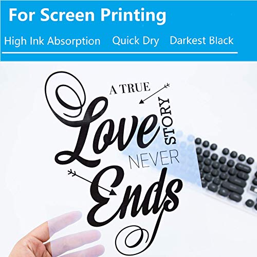 A-Sub 13X19 Inch Waterproof Inkjet Transparency Film For Silk Screen Printing 100 Sheets #TOP2