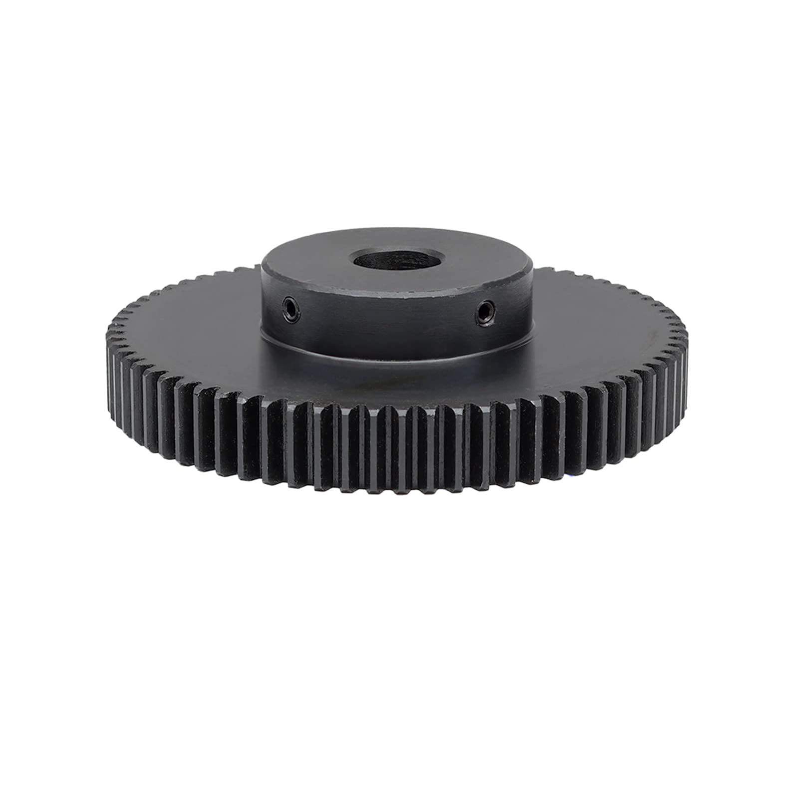 Differential-Motorritzel, Stirnrad-Hauptgetriebe, Motorritzel, RC-Car-Getriebe, Stirnradgetriebe, 1 Stück 1,5 Modul 70/72 Zähne Kohlenstoffstahl mit abgestufter Plattform, Kraftübertragungs-Stirnräder