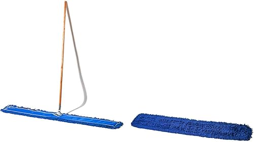 Tidy Tools - Mopa de nailon para polvo de 59.8in con mango de madera y 59.8in de nailon para fregona de polvo 1 juegos de fregona y 1 recambios