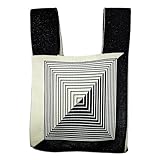 【Material】Hergestellt aus hochwertigem Strickstoff, weich und bequem, langlebig und leicht, kann Ihr Telefon, Brieftasche, Lippenstift, Schlüssel usw. halten.