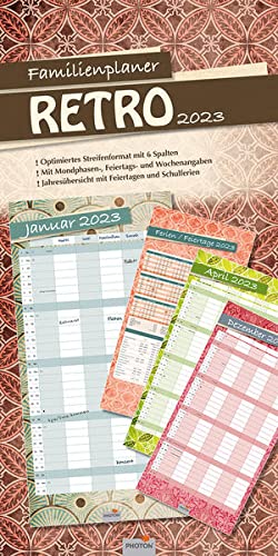 FAMILIENPLANER "RETRO" Kalender 2023 Cover