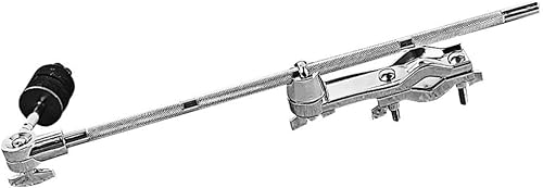 EXCEART Soporte de abrazadera de extensión de tambor ajustable brazo de extensión con brazo de platillo con accesorios de tambor de abrazadera, plata