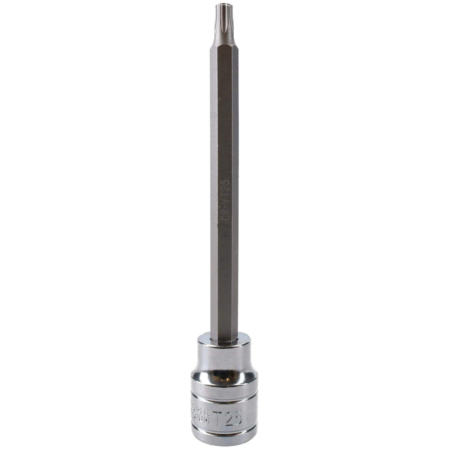 AB Tools T25 3/8" Drive Extra Long 110mm Tamperproof Tamper Torx Star Security Bit Socket from B&Q