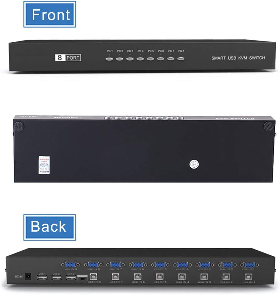 Nеw Dеаl RIJER 8 Port Manual Smart VGA USB KVM Switch 801UK PC Computer DVR Selector 1 KM Combo Controls 8 Hosts with Extension Switcher and 8PCS Original Cable Lіmіtеd Dіѕсоunt RIJER 8 Port Manual Smart VGA USB KVM Switch 801UK PC Computer DVR Selector 1 KM Combo Controls 8 Hosts with Extension Switcher and 8PCS Original Cable