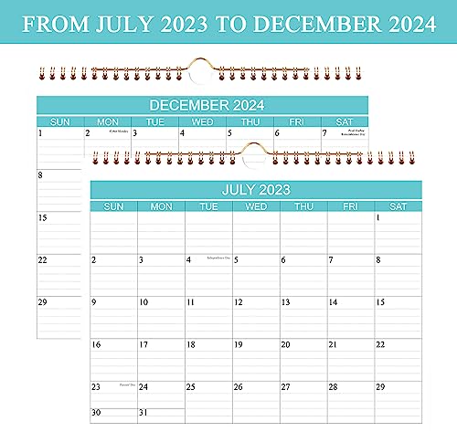 Calendar 2023-2024 - Wall Calendar Runs From Jul 2023 To Dec 2024-18 Monthly Calendar With Thick Paper For Planning And Organizing For Home Or Office, Calender Planner, 8.5 X 11 Inch 2023 Calendars #TOP3