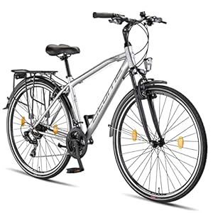 Licorne Bike Life M-V-ATB Premium Trekking Bike in 28 inch Fiets voor dames, heren en jongens, 21 versnellingen…