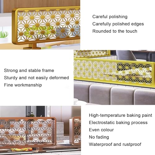Pantalla de mesa alta del divisor del cuarto de hierro hueco para la partición decorativa semitransparente de la privacidad del restaurante con el separador elegante del espacio de la oficina del hoga