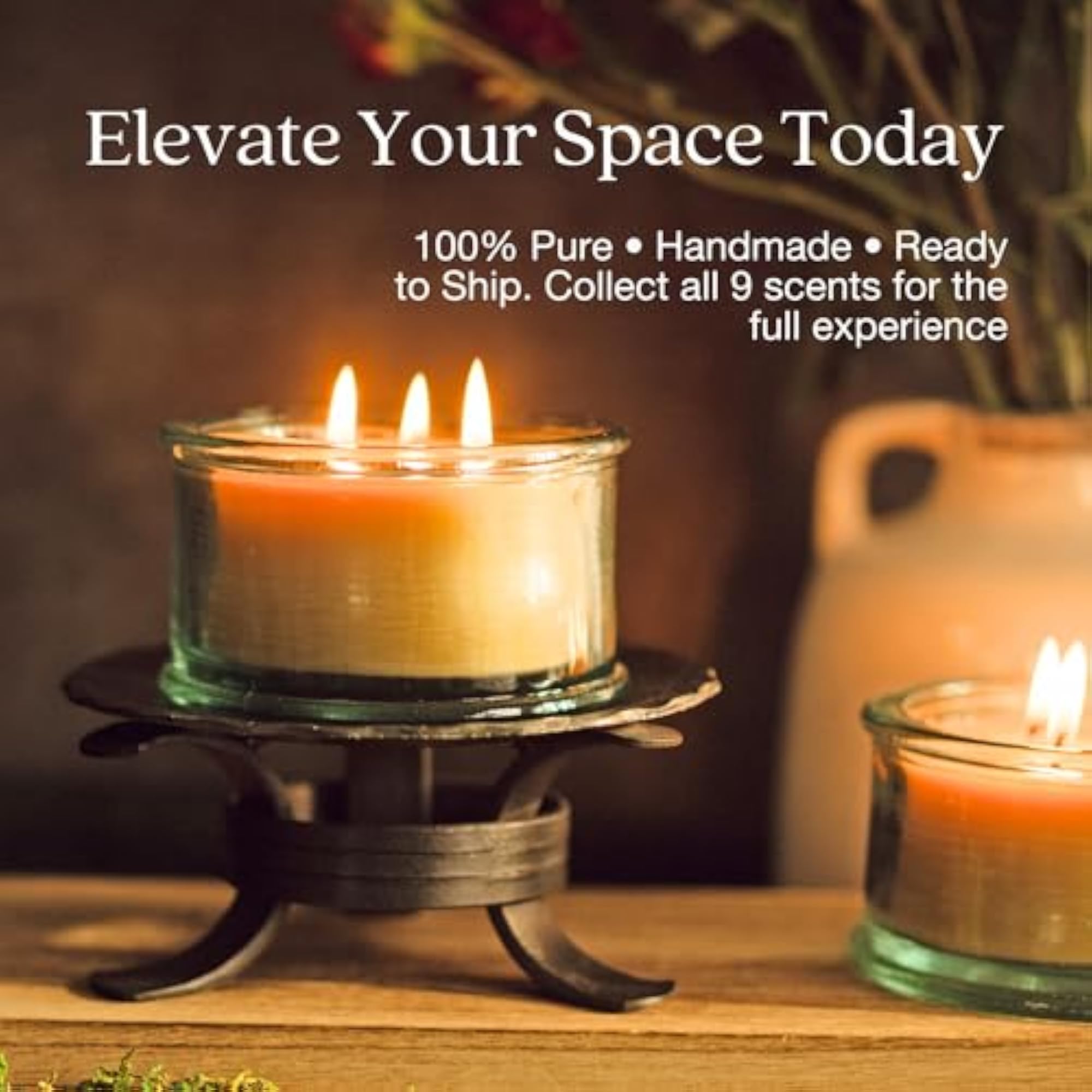 Botanica 3-Wick Spruce Candle, Natural Aroma