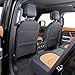 TAIKOO Seat Back Protector + Large Capacity Pocket Storage Organizer,Preventing The Impact of Children Stepping on The Seat Backrest (Style A-Black)