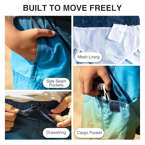 Image of Kanu Surf Boys' Avalon Quick Dry UPF 50+ Beach Swim Trunk