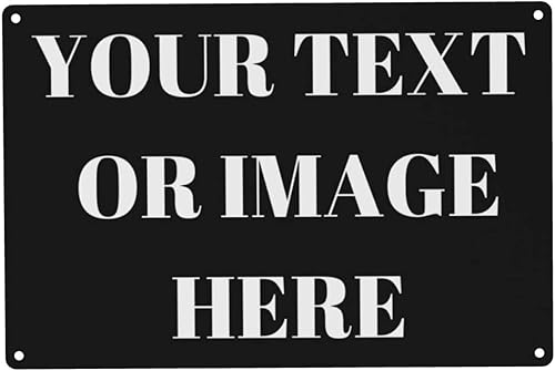 Miniatura 7 de Letrero personalizado de 8 x 12 pulgadas, letreros personalizados de aluminio de metal para oficina al aire libre, negocios verticales