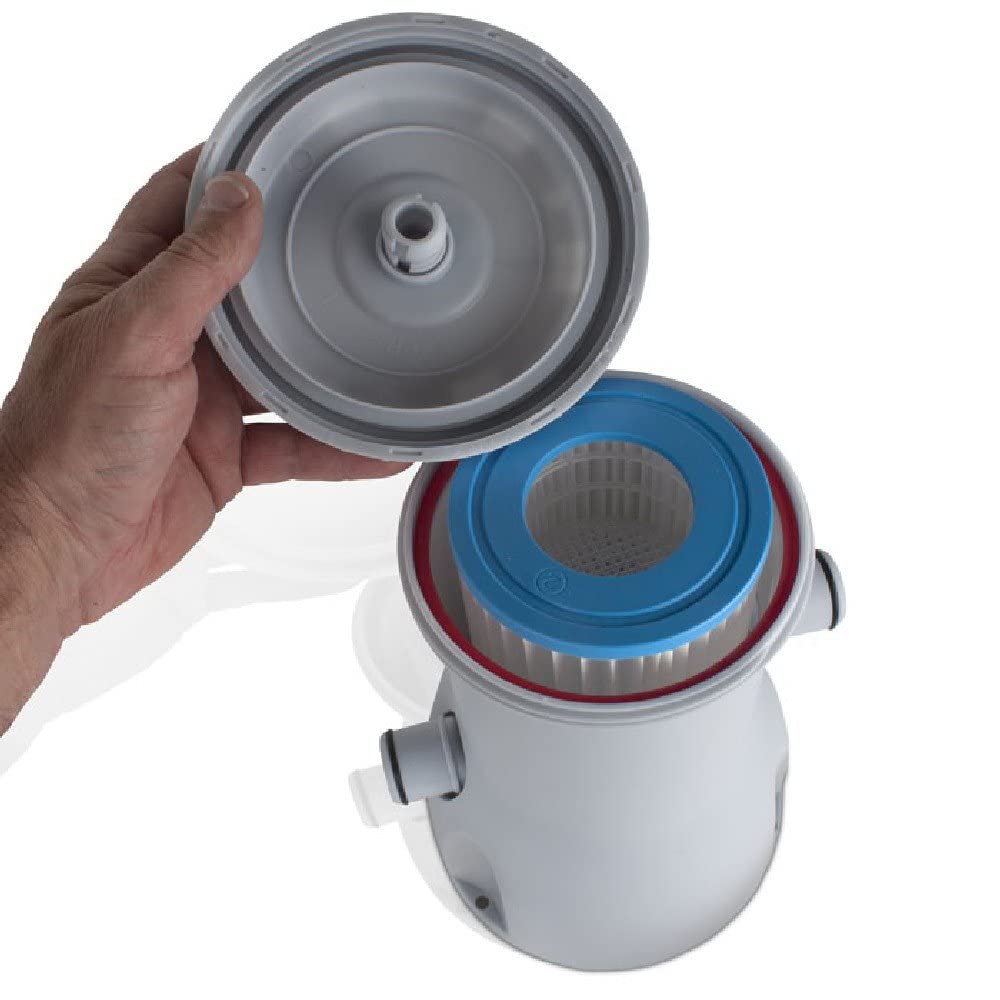 Gre CFS20 - Filtro de Cartucho para Piscinas pequeñas. Filtra 2.000 l/h con Potencia 35W.
