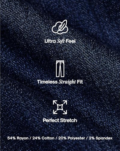 True Classic Jeans for Men, High-Stretch Straight Fit, Indigo, 3630 - image 8