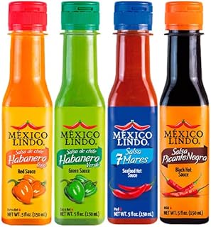 27 Healthy Mexican Chicken Recipes for the Week 15 Mexico Lindo Hot Sauce Variety Pack | Includes One Bottle Each of Picant...
