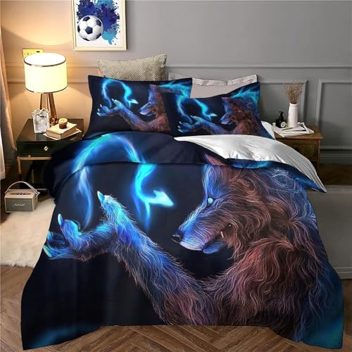 Parure de lit chocolat 3D microfibre de qualité supérieure durable et légère - 6