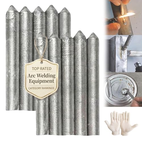 Low Temperature Universal Welding Rod Aluminum Flux-Cored Brazing Wire Easy Melt Metal Repair Copper Solder Stick for Lighter Weld All-Purpose Durable Fusible Professional Electrodes Weldingrod Kit