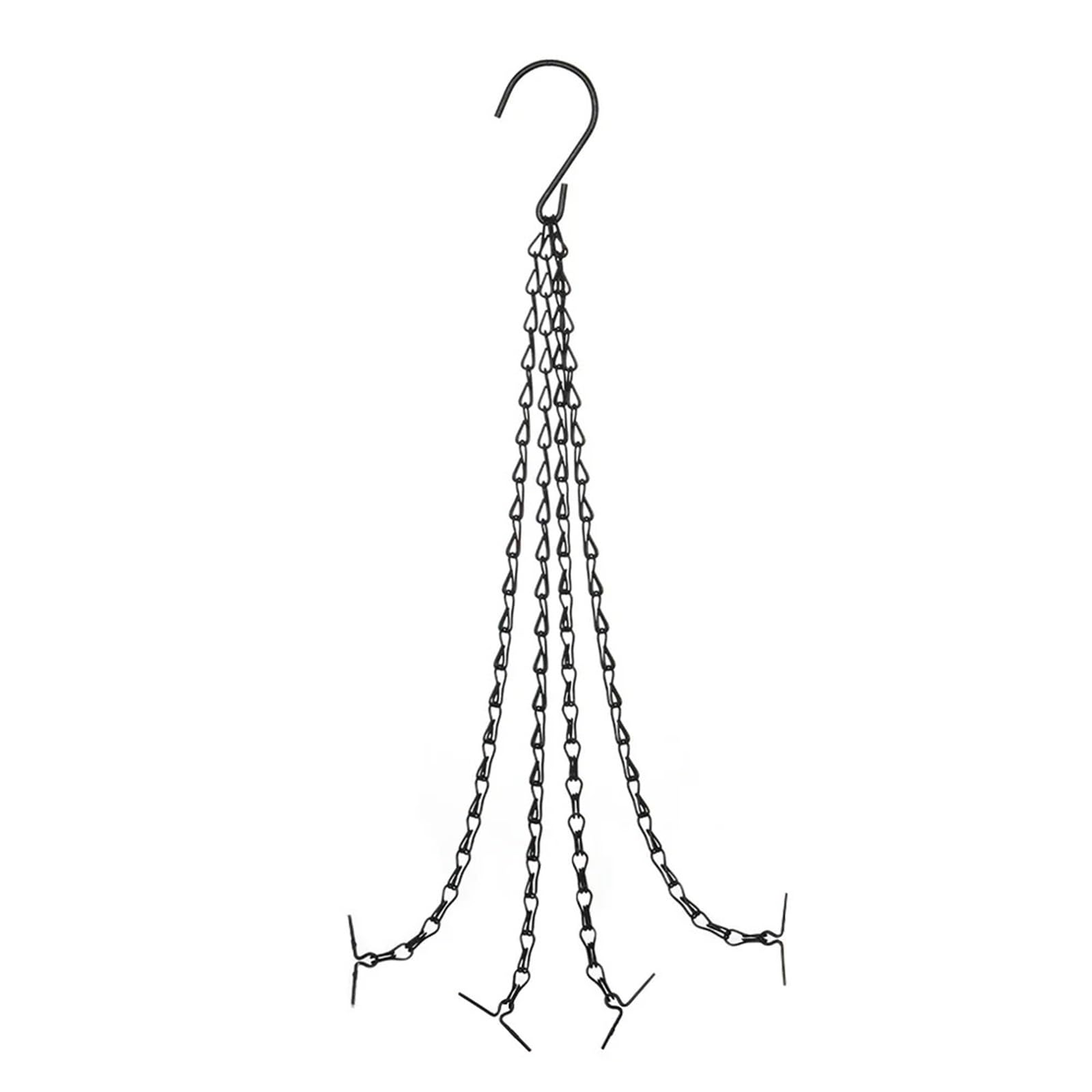 SQQCREATO Hanging Basket Chains 1Pc Flower Pot Hanging Basket Chain Replacement Plant Hanger Iron Bird Feeders Other Ornaments(Black2)
