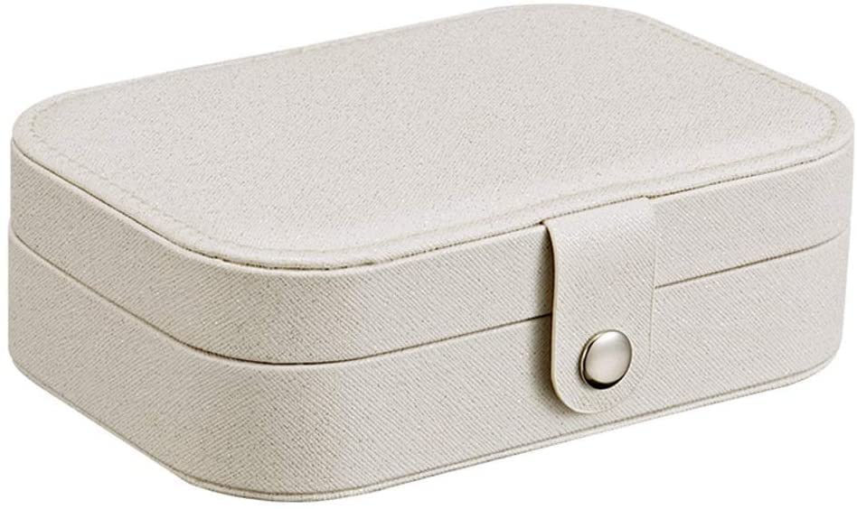 Boîte à bijoux pour femme en cuir PU durable, écrin de rangement raffiné pour vos boucles d'oreilles