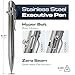 BASTION® Luxury Bolt Action Pen, Durable Professional Ballpoint Pen with Fine Tip, EDC Pen Ink Refillable Pen - 100% Stainless Steel