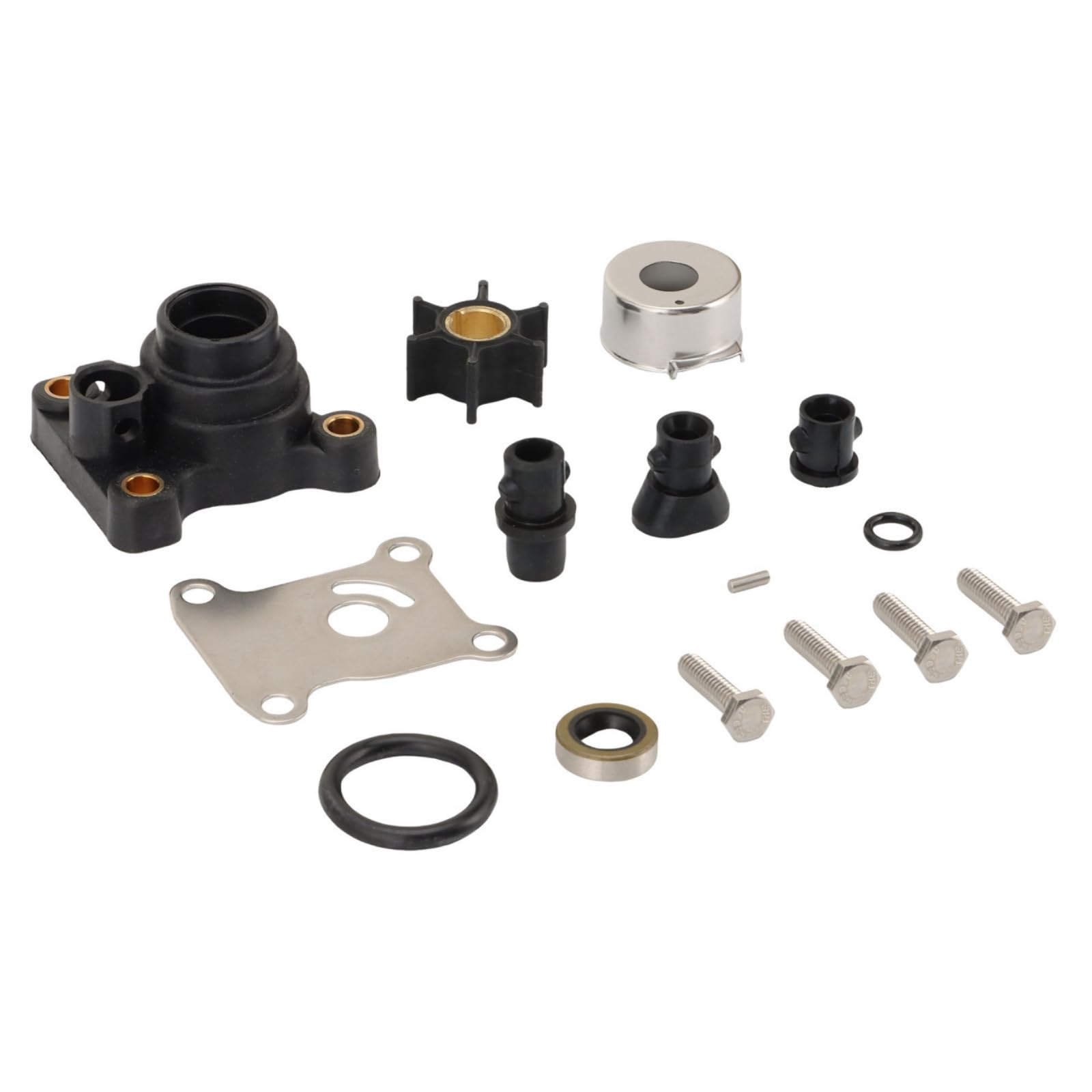 Generic Pompa Acqua Motore Marino con Alloggiamento E Girante per Evinrude 8-15 Kit Completo con Guarnizioni E Cuscinetti Adatto per Sostituzione Componenti Usati in Ambiente Marino