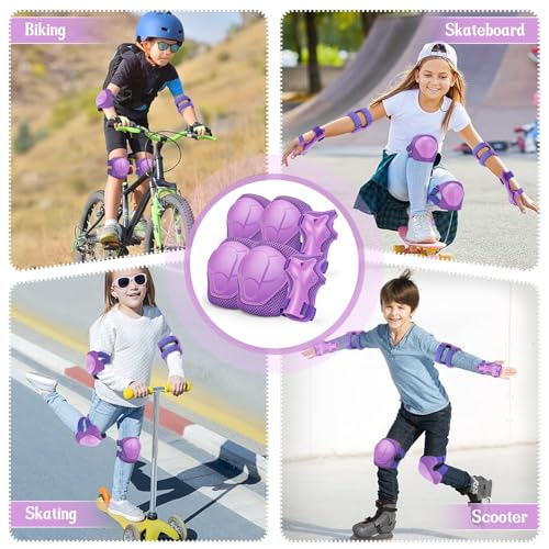 Rodilleras y coderas para niños con muñequeras de protección 7