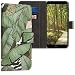 Produktbild kwmobile Huawei Y6 (2018) Hülle - Kunstleder Wallet Case für Huawei Y6 (2018) mit Kartenfächern und Stand - Dschungel Welt Design Grün Braun Weiß