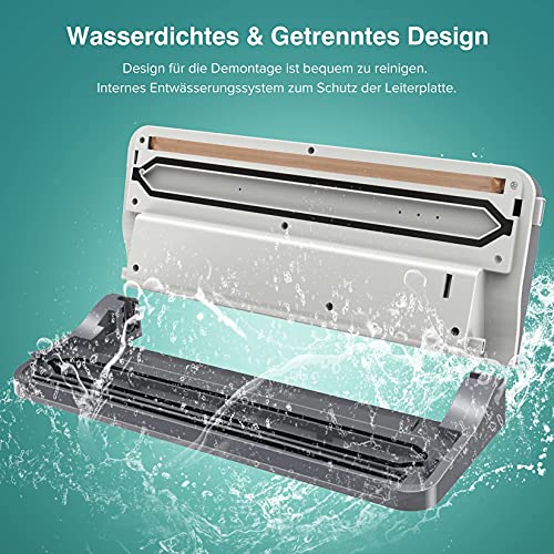 Automatischer Vakuumiergerät, MSAKE Folienschweißgerät für Sous Vide Kochen und Frischhalten von Lebensmitteln, Trocken… – Bild 3