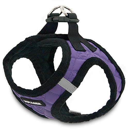 Voyager Step-In Plush Dog Harness by Best Pet Supplies, Step In Vest Harness for Small and Medium Dogs Soft Plush - Image 3