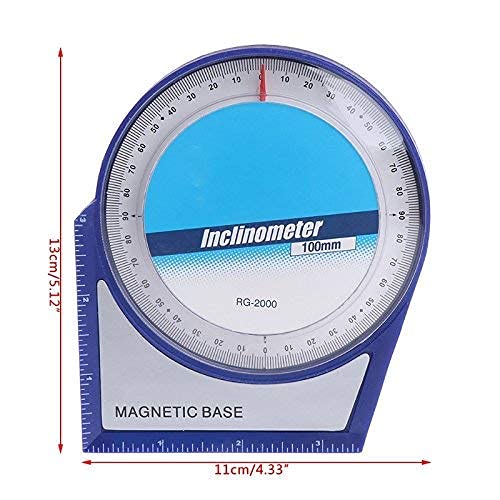 Gilhot® Aluminium Angle Finder Magnetic Base, 4-1/8-inch, Blue 3