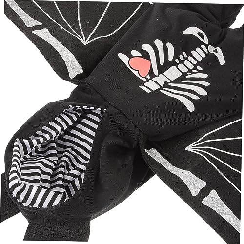 Disfraz para perro Halloween murciélago 41x33cm Negro miniatura 4