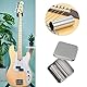 CuiCanfla 2 Stück Slide für Gitarre, Glas-Slide und Edelstahl-Slide in Box, Slide, für E-Gitarre, Bass, Mittel, Saiteninstrumente
