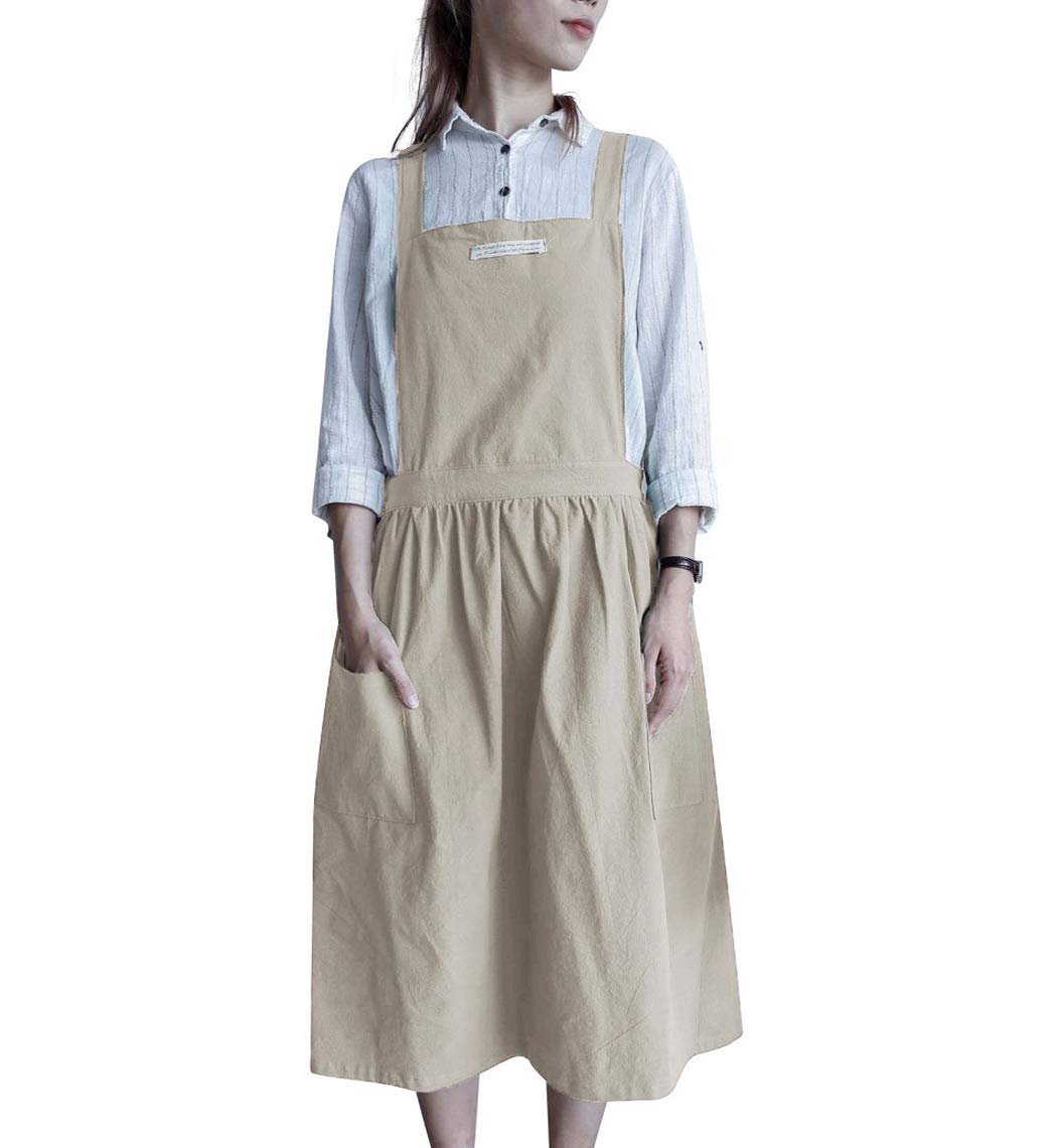 PUERHUACI Tablier Cuisine,Réglable Tabliers,2 Pièces Tablier De Cuisine