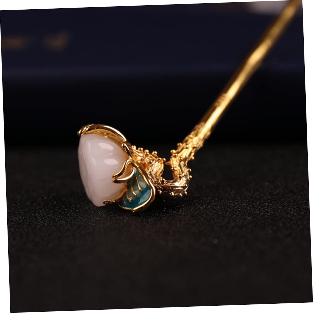 POPETPOP 5stücke Vintage Chinesischer Haarschmuck Mit Blumen-design Retro Haarstab Für Hochsteckfrisuren Dekorative Haarnadel Für Besondere Anlässe Handgefertigt