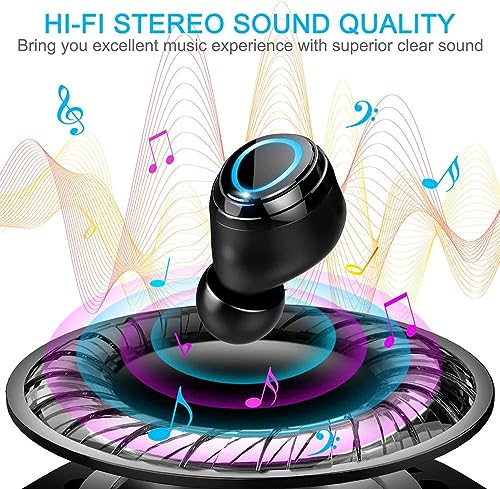 Image of Ordtop Wireless Earbuds, 140Hrs Playtime Ear Buds 2026 New Bluetooth 5.3 Headphones 6D Stereo Bass with ENC Clear Call, IPX7 Waterproof Earphones for Sports /Working, in Ear Headphones for Android /iOS