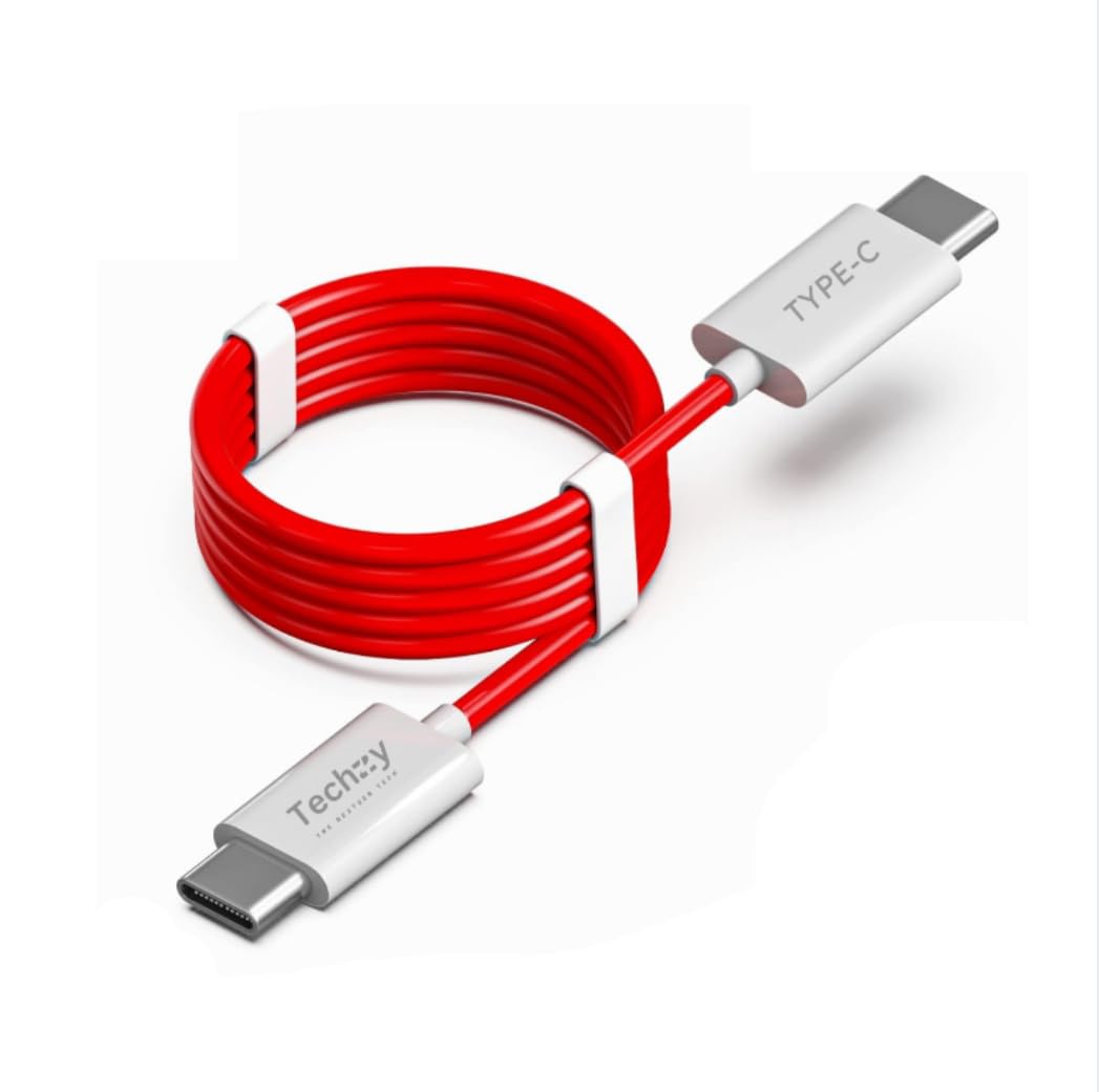 TECHZY Durable, Reliable, and High-Performance Type C to Type C Charging Cable with 65W Fast Charging, 6.5A Rapid Charge, and 960 Mbps Data Transfer Speed for Smartphones, Tablets, Laptops (B0CPLZJ8D5) Amazon Price History, Amazon Price Tracker