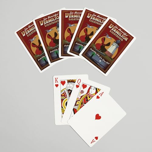 Naipes Póker Ohio Vermilion Vintage 52 cartas miniatura 7