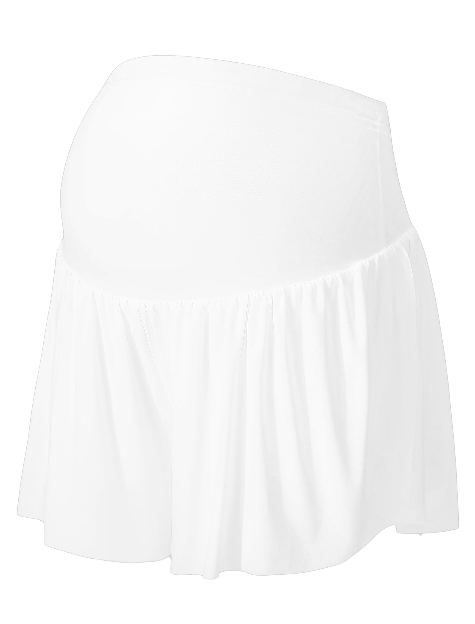 EXARUS Pantalones cortos deportivos de maternidad 2 en 1 con diseño de mariposa sobre el vientre con bolsillos, pantalones cortos de embarazo para correr