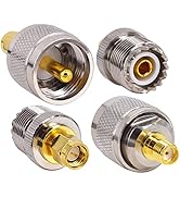 Amazon | leeyovk M型⇔SMAキット SMA UHF/VHF アンテナ変換アダプター