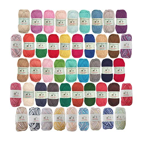Cotton Select Sport Weight Yarn - 100% Fine Cotton - 12 Skeins
