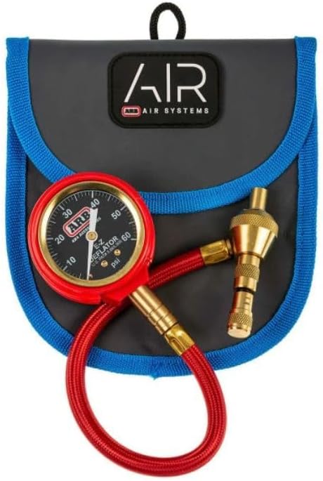 ARB505 E-Z Deflator Kit 10-60 PSI Tire Pressure Gauge Rapid Air Down Offroad Kit (PSI),blue
