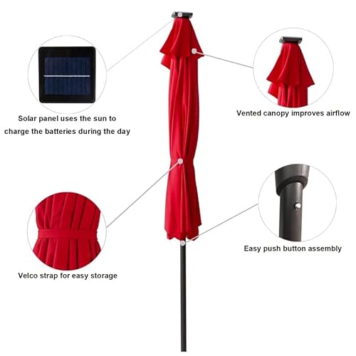 Dhtdvd 9Ft Outdoor Half Round Wall Screen With Solar Led Lights And Tilt #TOP4