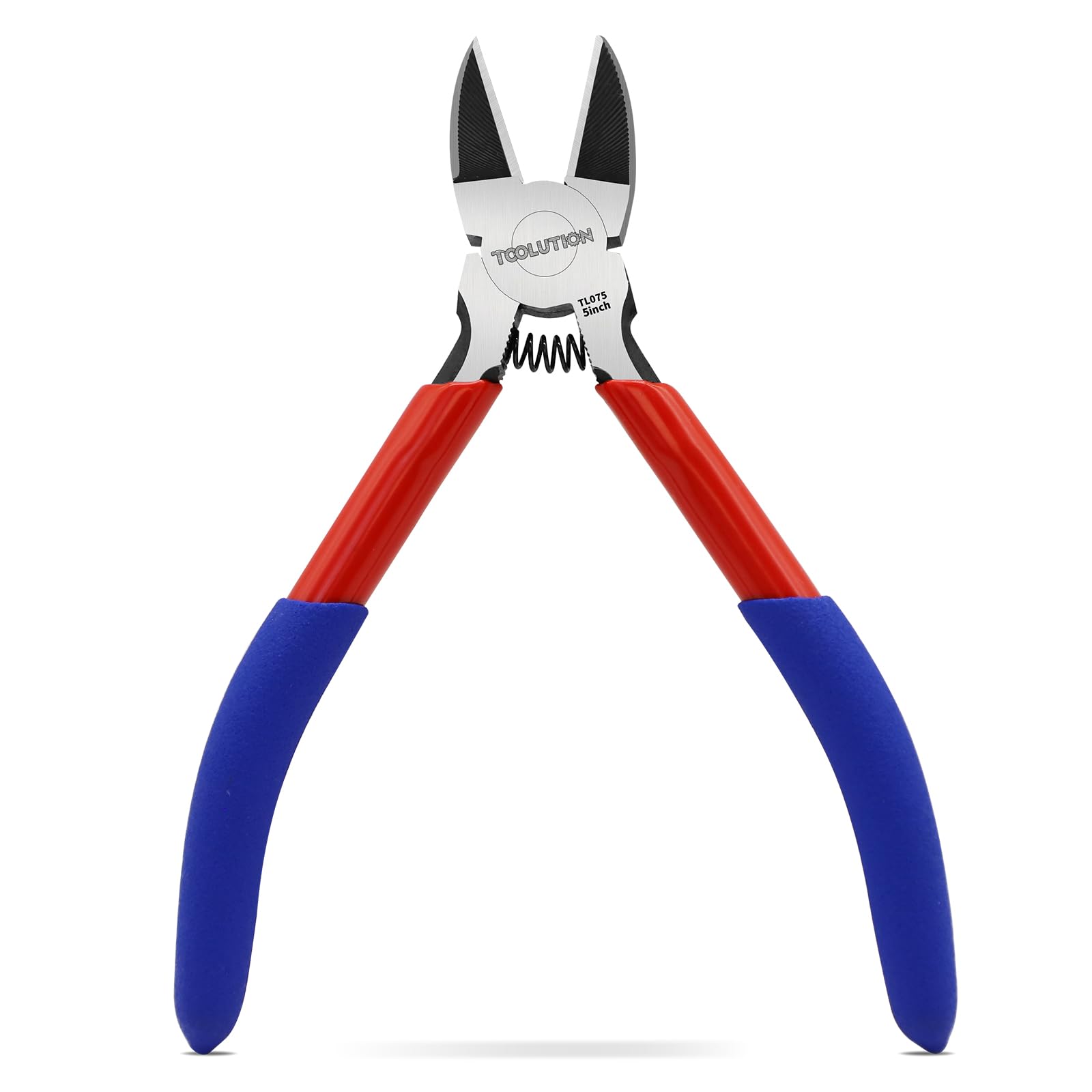 TOOLUTION 5 inch Flush Cutter, Wire Clippers for Crafting, Jewelry Making, Electrical Work