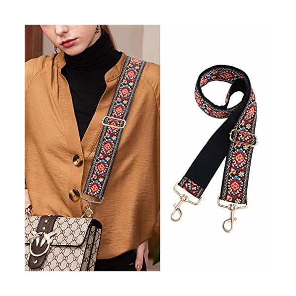 Nefelibata Purse Strap,2" Wide Purse Strap Adjustable Replacement,Multi-pattern Crossbody Handbag Strap - Image 7