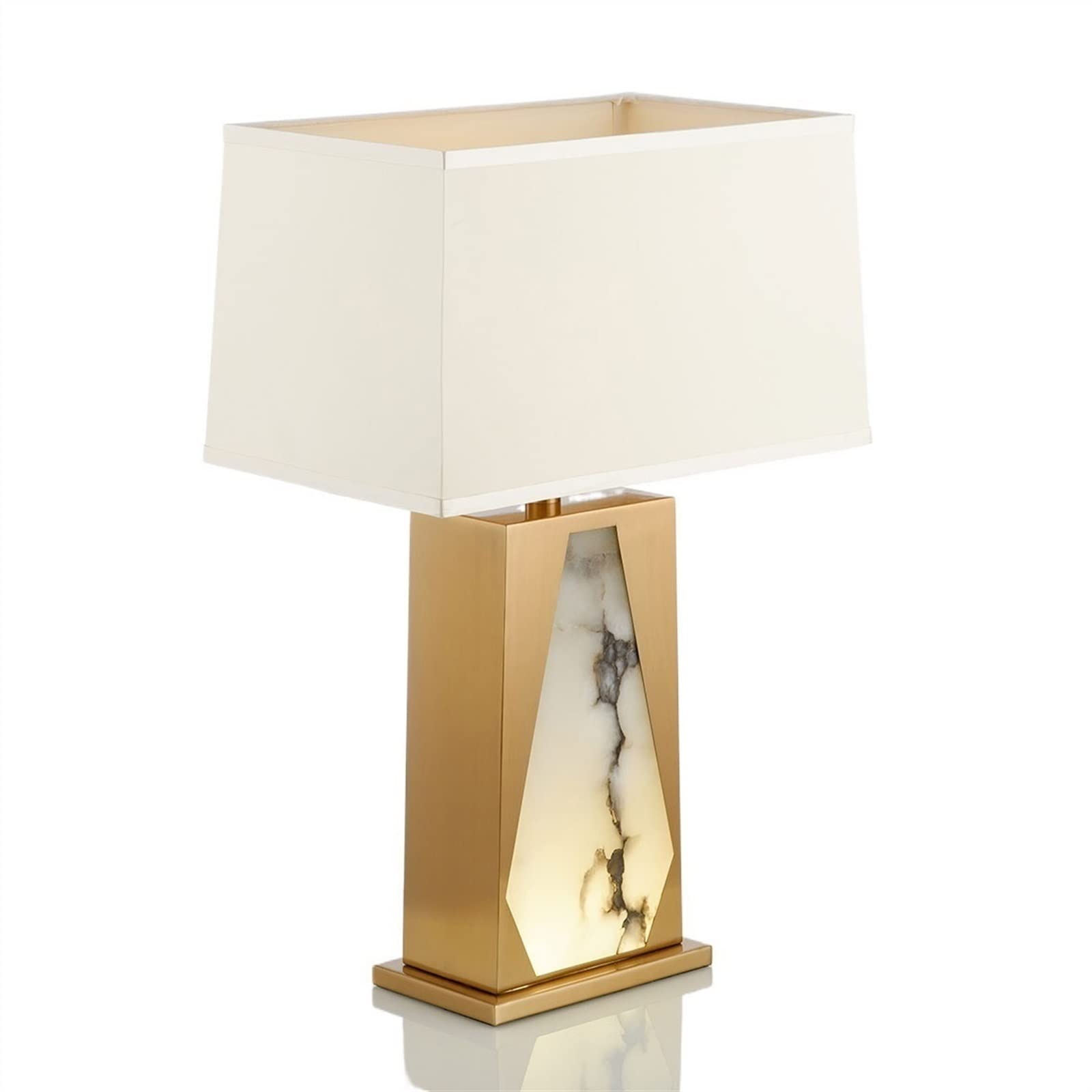 Affascinante Lampada da tavolo moderna in marmo di lusso decorativa for veranda, soggiorno, grande lampada comodino for camera letto Arredamento per la casa