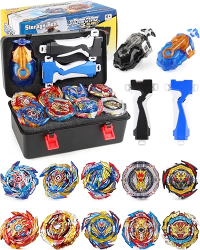 Bey Battling Burst Gyro Bay Blade Toy Set Portable Box Metal Fusion Attack Top Battle Game 10...