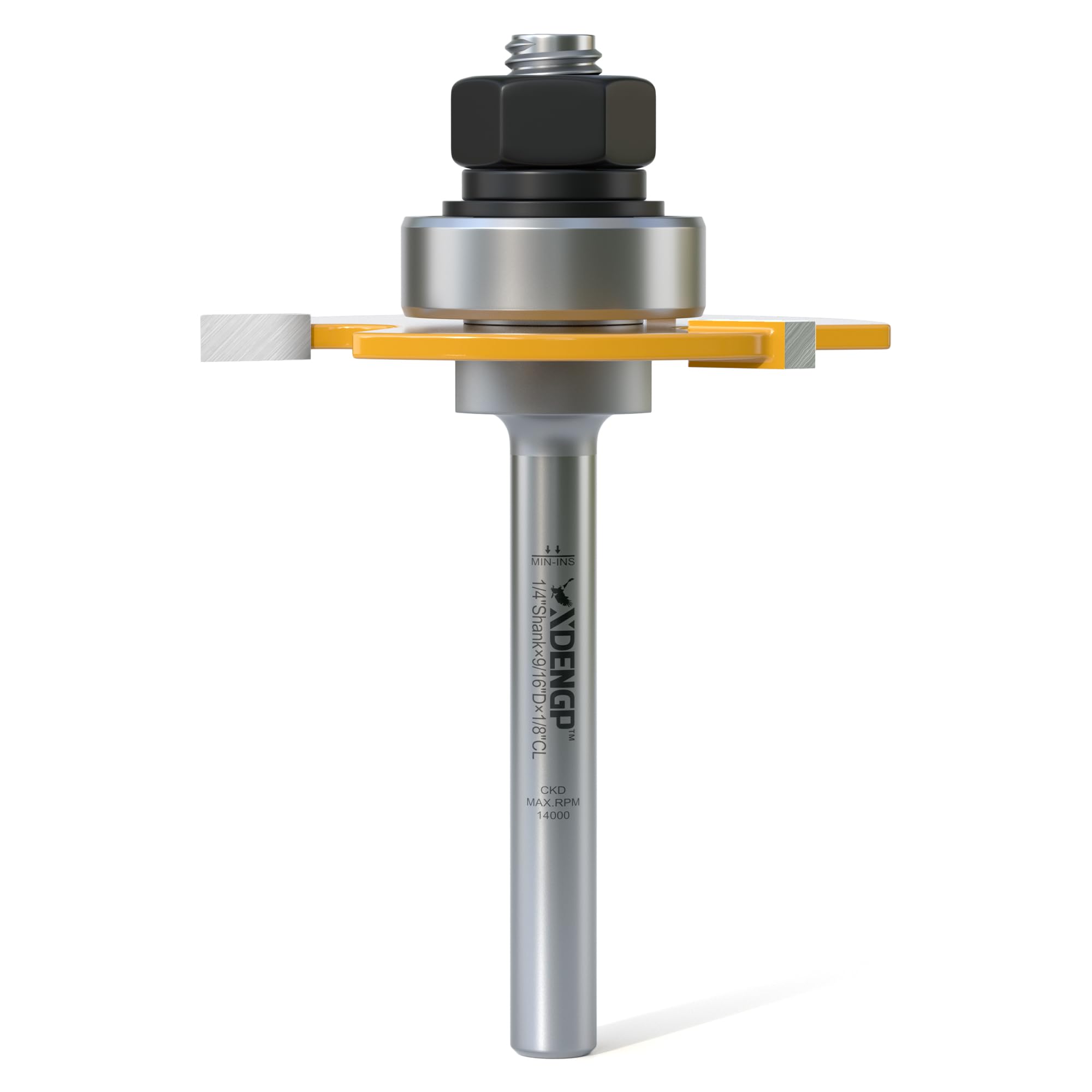 Slot Cutter Router Bit 1/2 Shank, 3 Wing Slotting Cutter Router Bit for T-Molding Slot Cutting | 1/4" Carbide Height — Amazon image 9