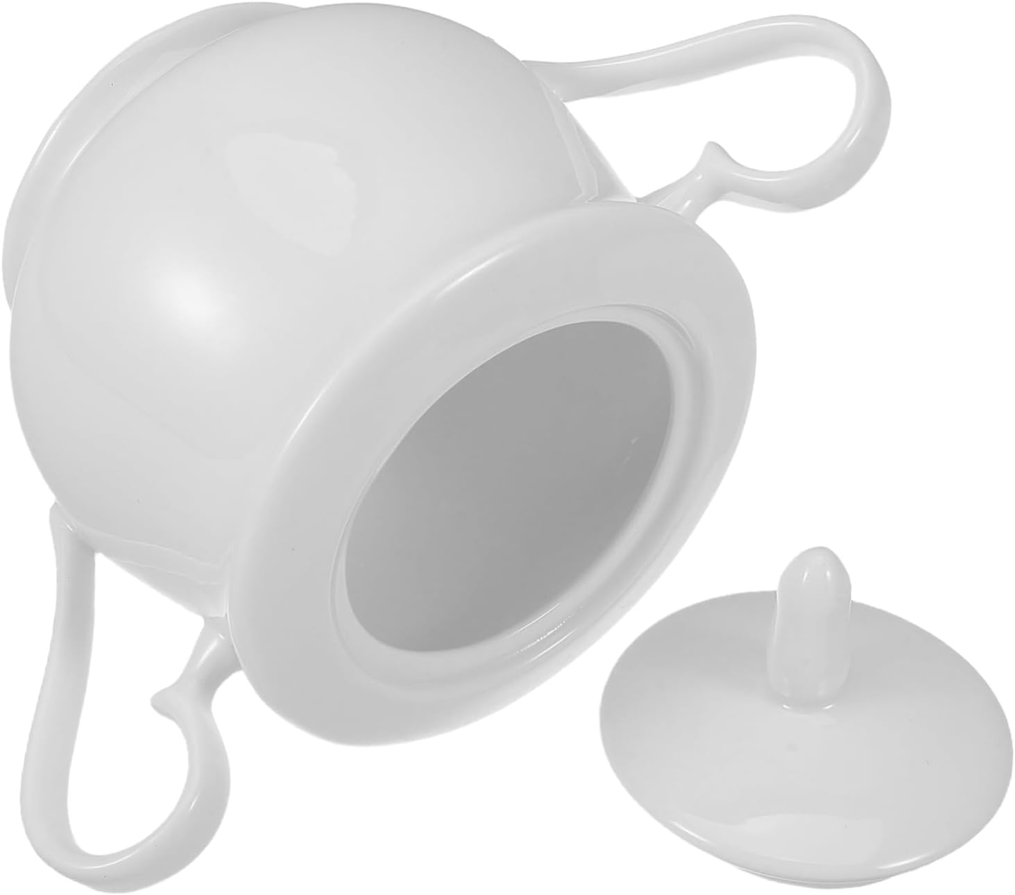 ULTECHNOVO Vintage Style Ceramic Sugar Bowl Small Sugar Jar for Kitchen Office or Bar Airtight Lid